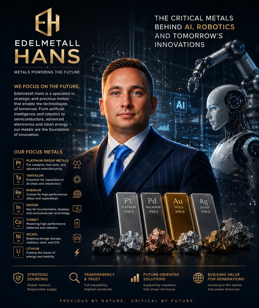 Edelmetall Hans – The Critical Metals behind AI, Robotics and Tomorrow's Innovations